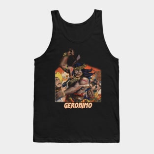 Geronimo native american war axe vintage design Tank Top